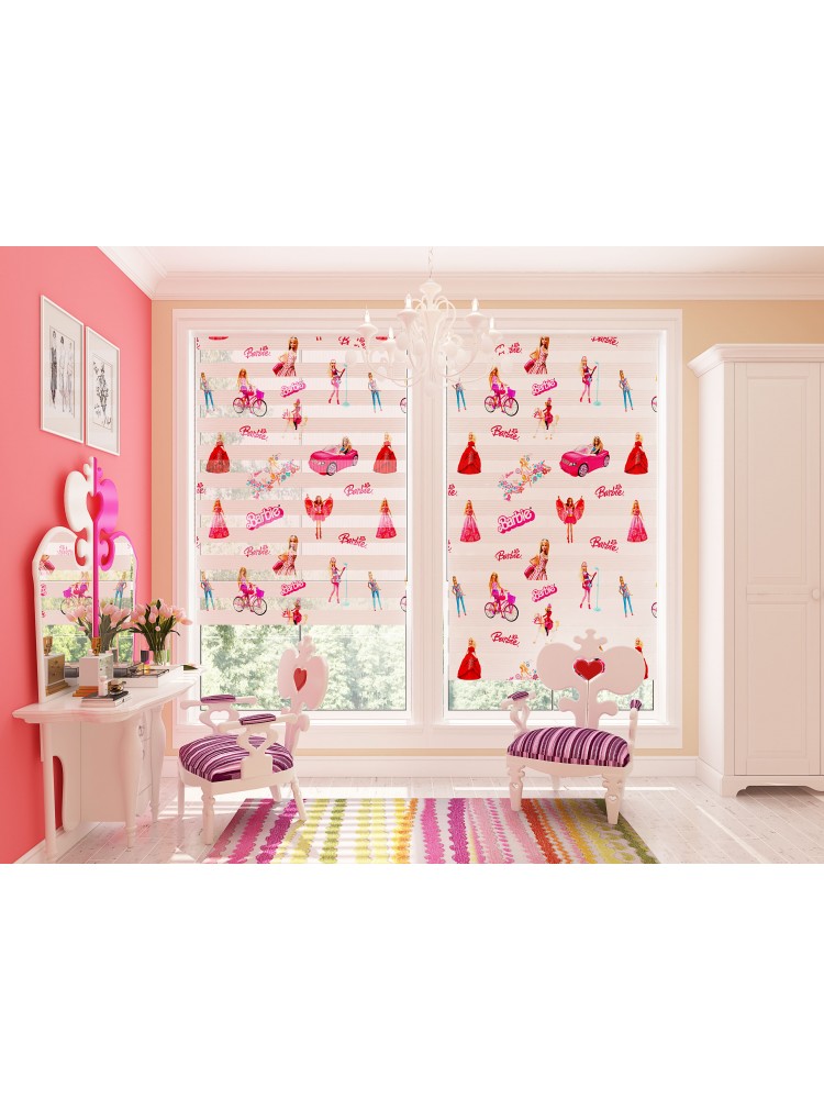 ZEBRA PERDE BARBİE MODELİ
